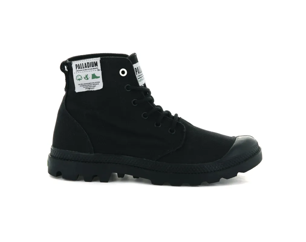 76199-001-M | PAMPA HI ORGANIC | BLACK/BLACK sold by Palladium Boots
