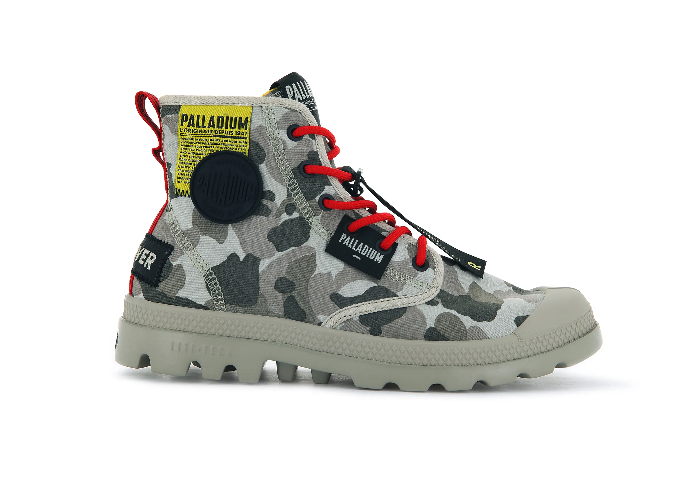 77227-942-M | PAMPA LITE OVERLAB CAMO | DUSKY GREEN CAMO sold by Palladium Boots