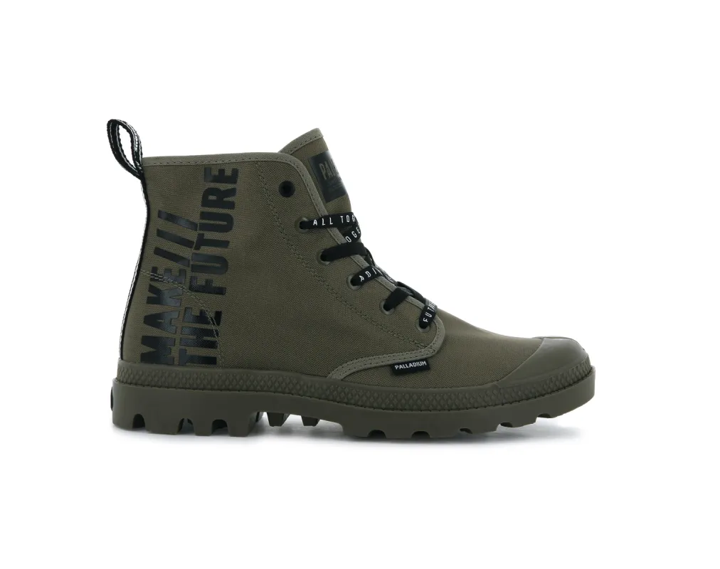 76885-308-M | PAMPA HI FUTURE | DUSKY GREEN sold by Palladium Boots