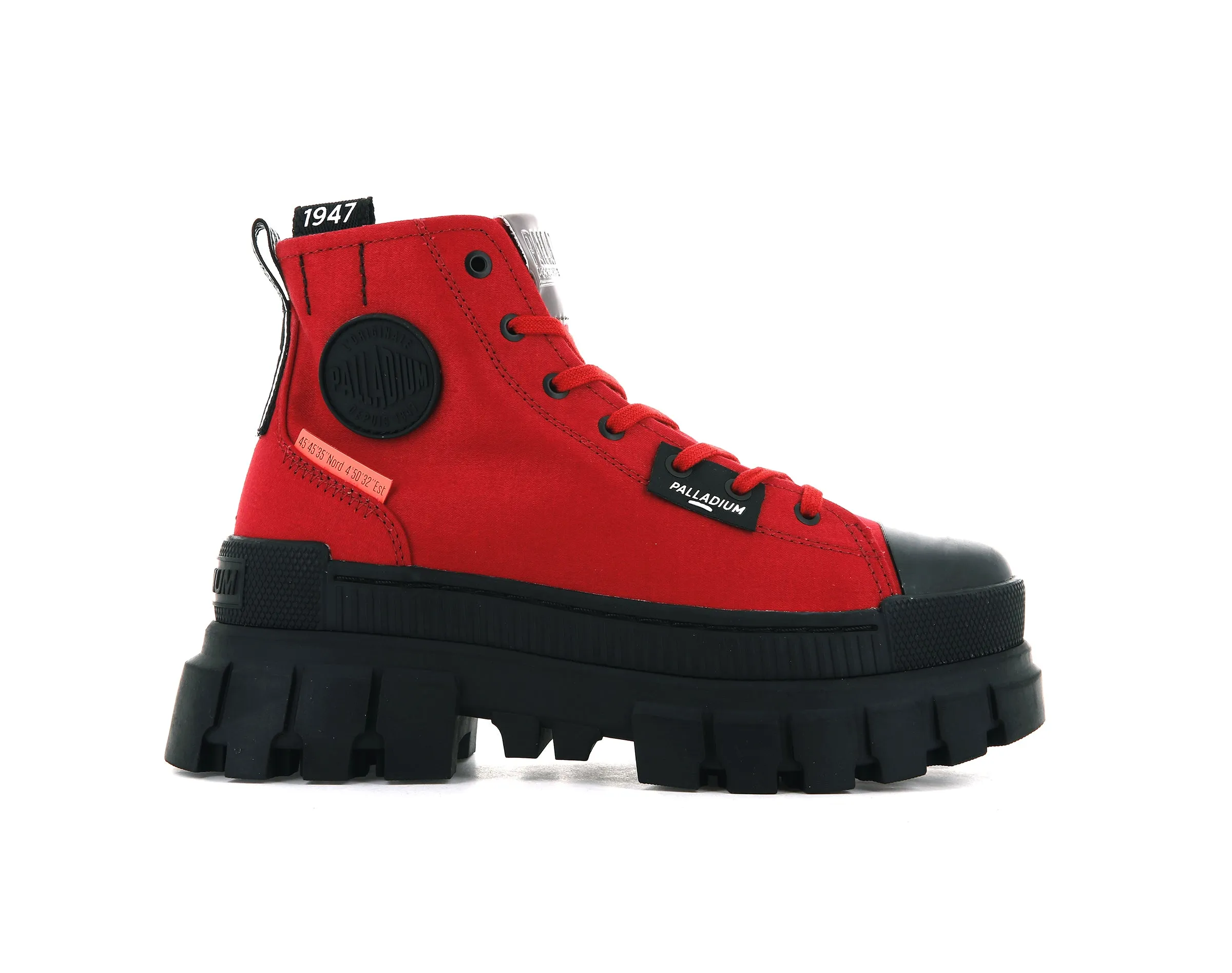 97242-614-M | REVOLT HI TX | RED SALSA sold by Palladium Boots