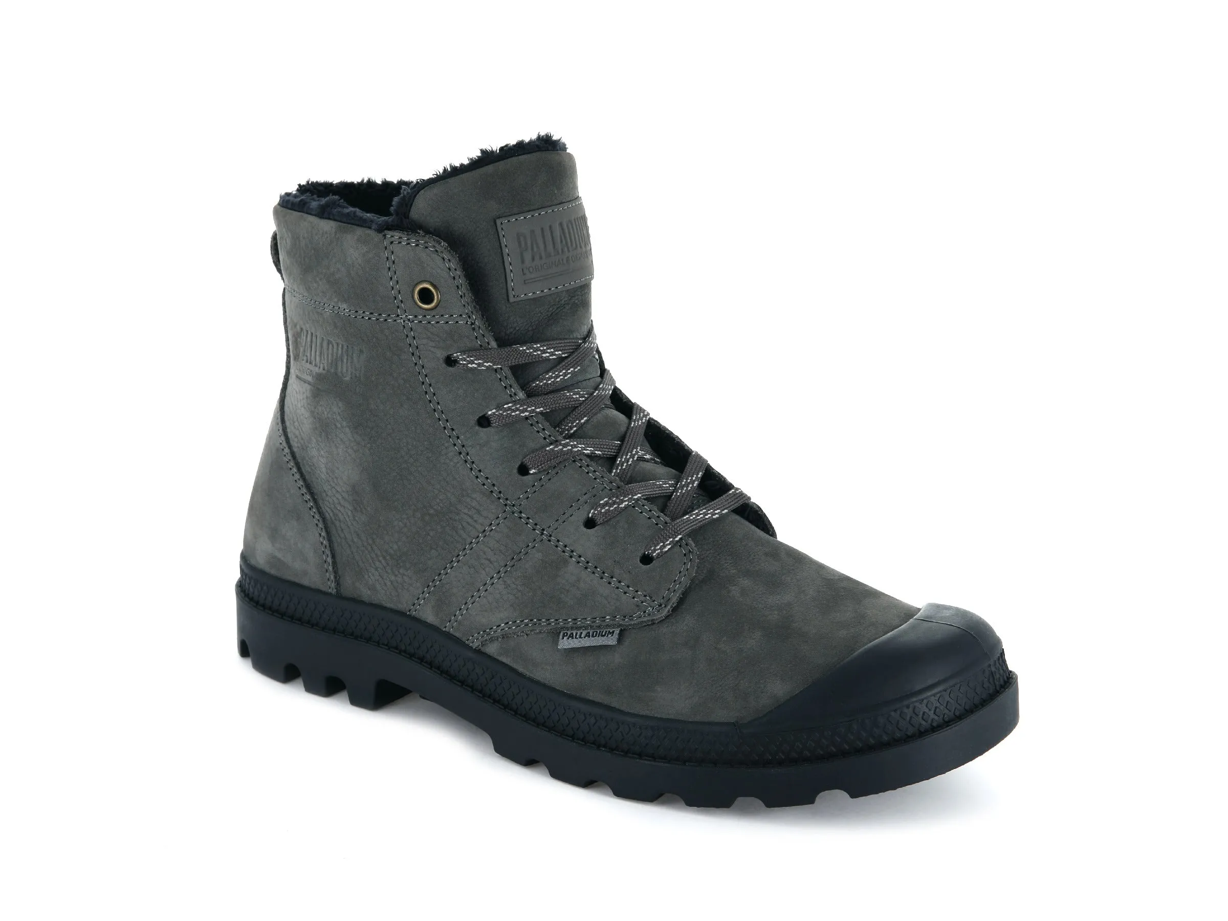 05981-064-M | PALLABROUSSE LEATHER S | DK GULL GRAY/ANTHRACITE sold by Palladium Boots product image thumbnail 2