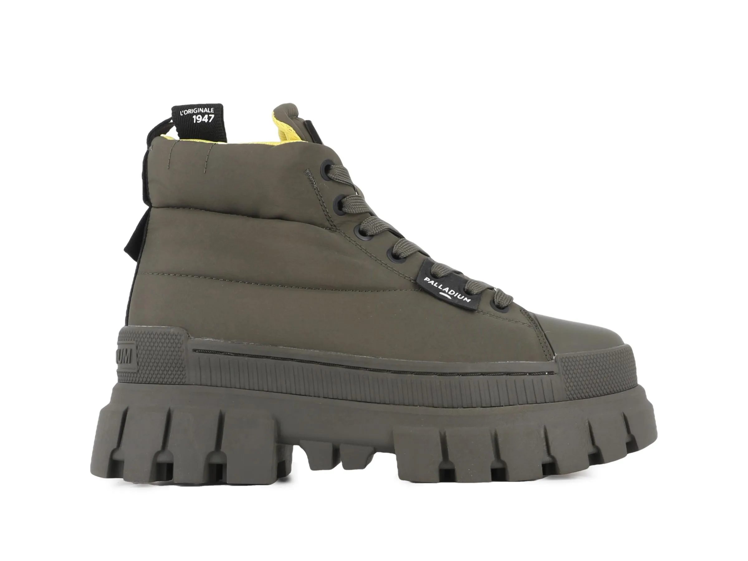 98863-325-M | REVOLT BOOT OVERCUSH | OLIVE NIGHT sold by Palladium Boots