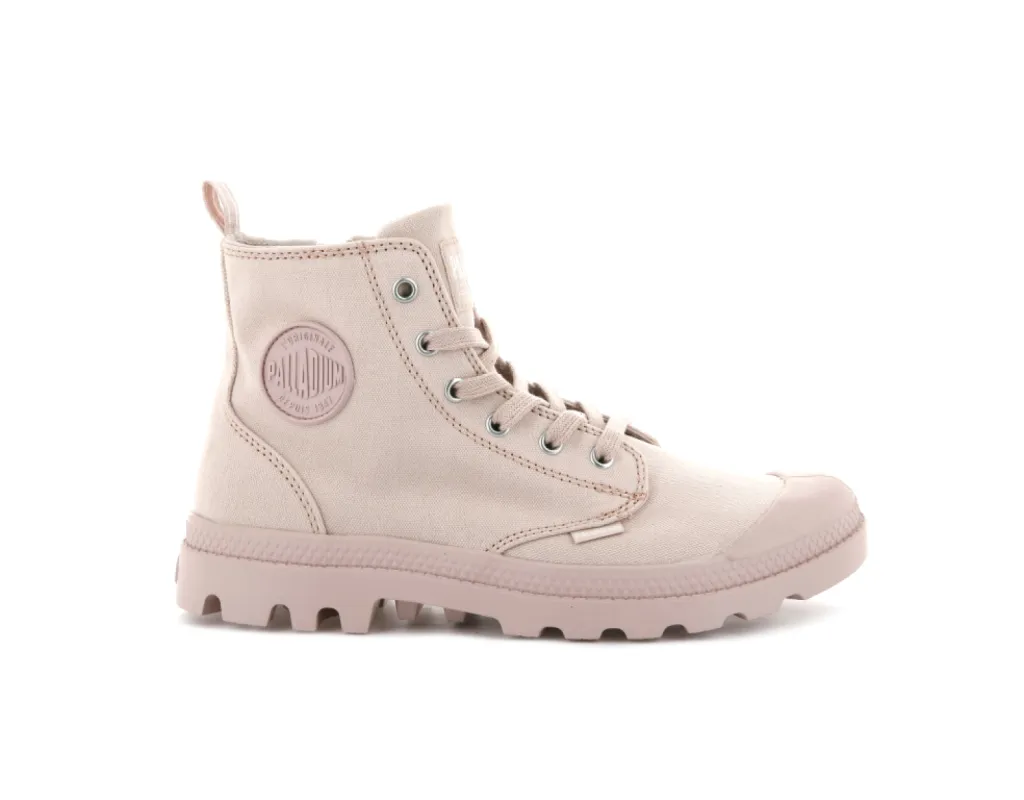 76694-638-M | PAMPA HI ZIP CANVAS | PEACH WHIP sold by Palladium Boots