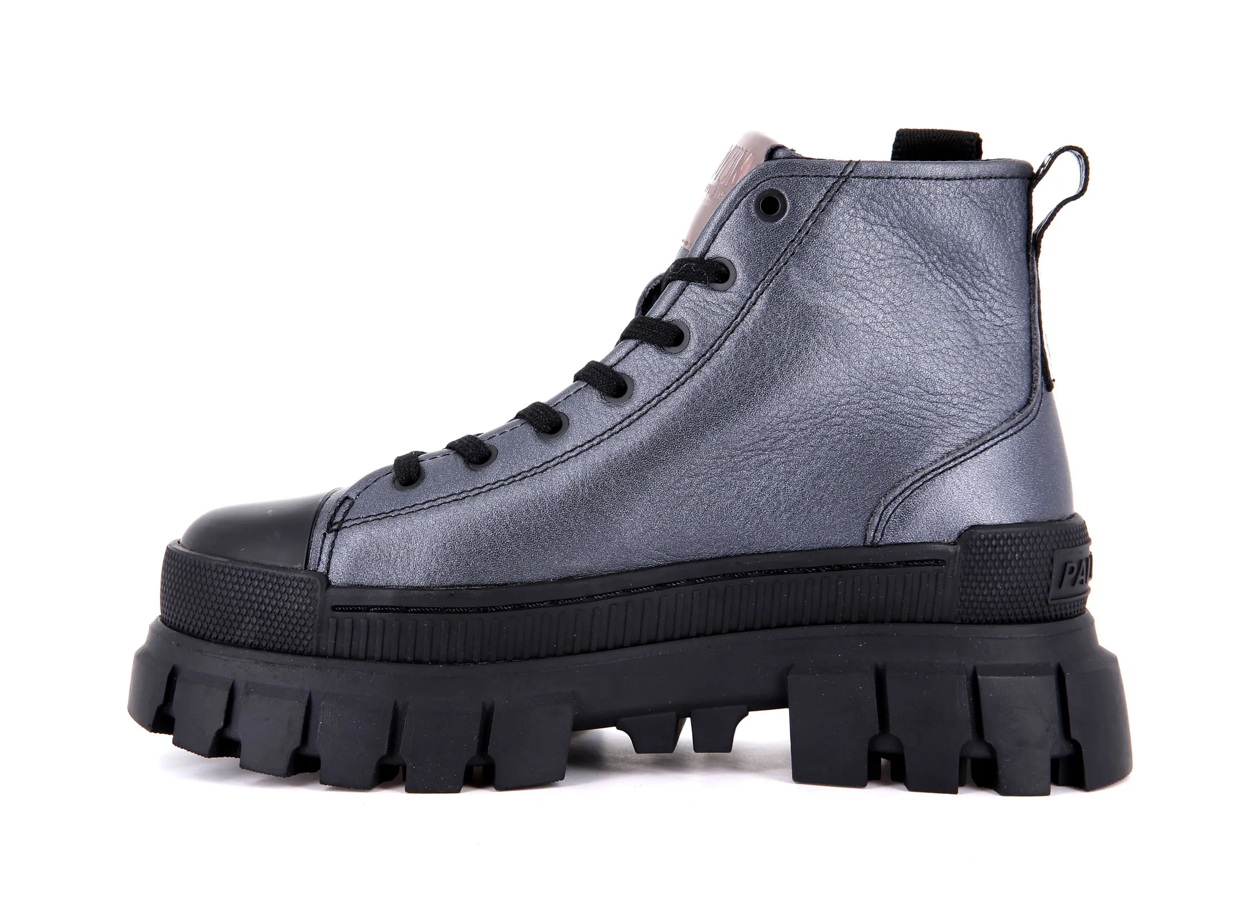 98354-086-M | REVOLT HI METAL | DARK SILVER sold by Palladium Boots product image thumbnail 4