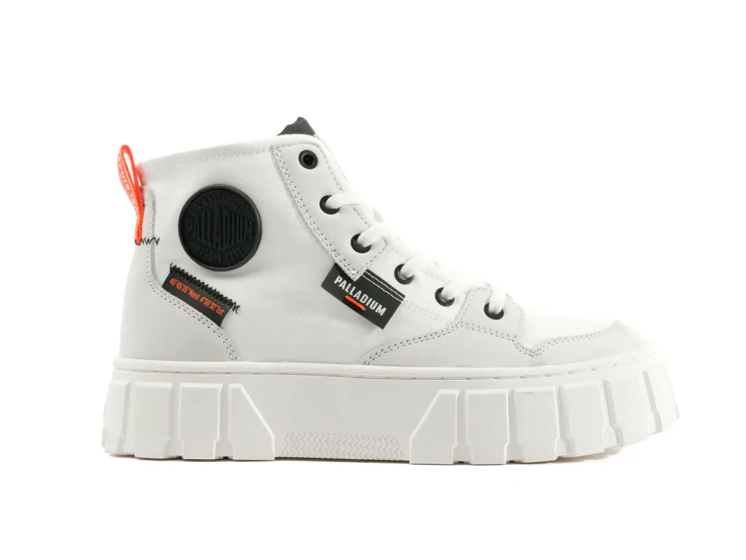 98573-116-M | PALLATOWER HI | STAR WHITE sold by Palladium Boots