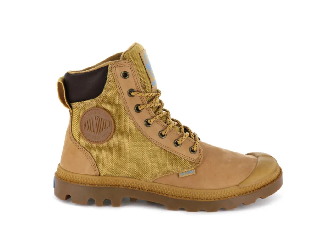 73234-228-M | PAMPA SPORT CUFF WPN | AMBER GOLD/MID GUM sold by Palladium Boots