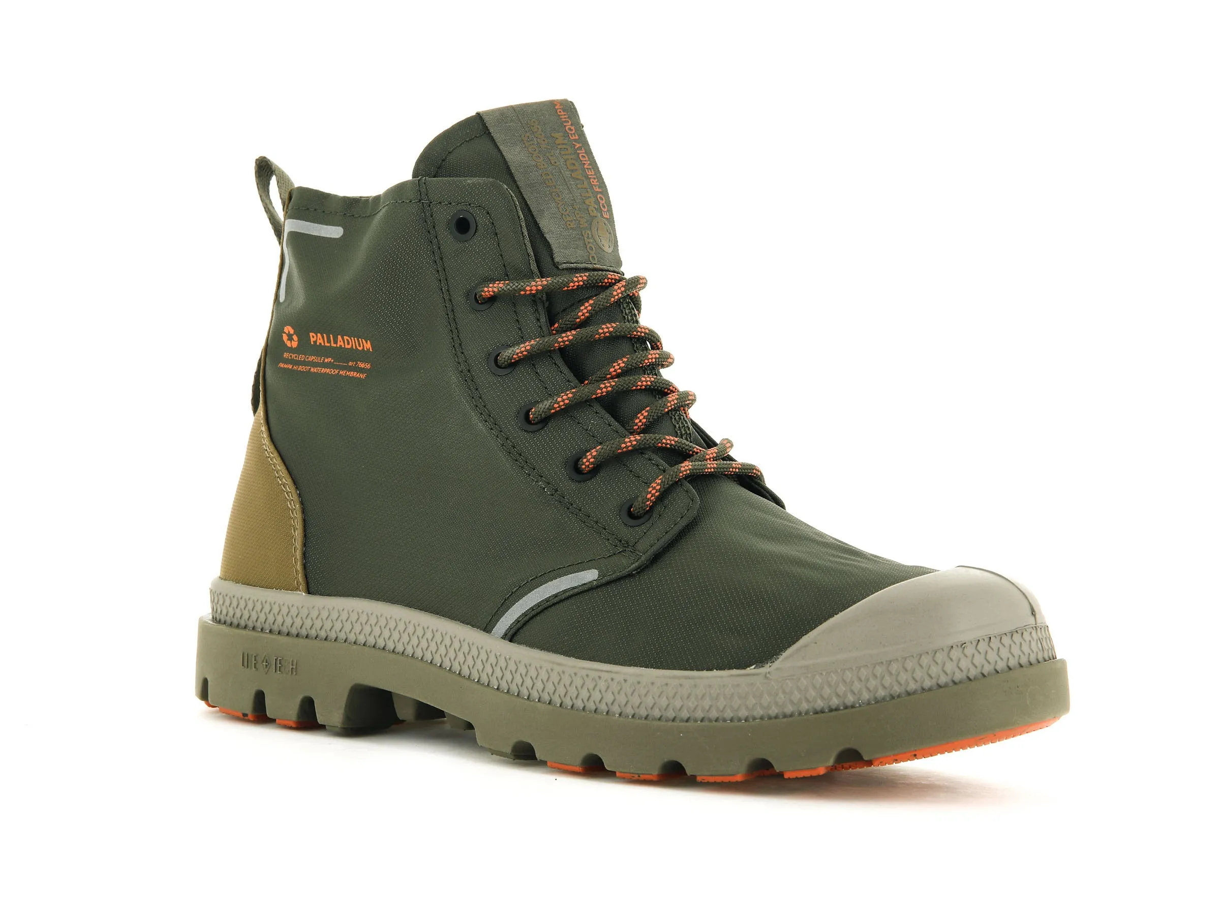 76656-380-M | PAMPA LITE+ RECYCLE WP+ | OLIVE NIGHT / BUTTERNUT sold by Palladium Boots product image thumbnail 2