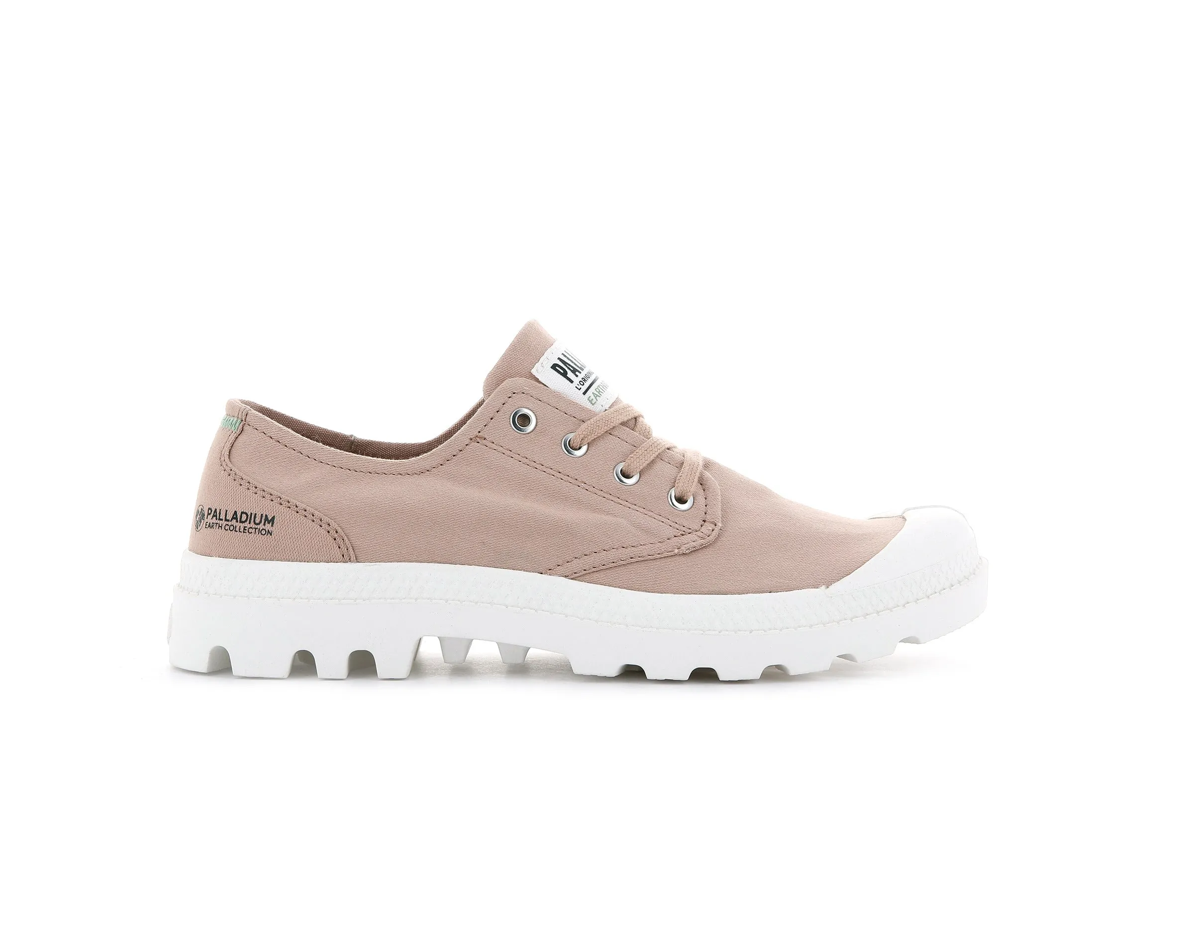 77075-663-M | PAMPA OXFORD ORGANIC II | ROSE BRICK sold by Palladium Boots
