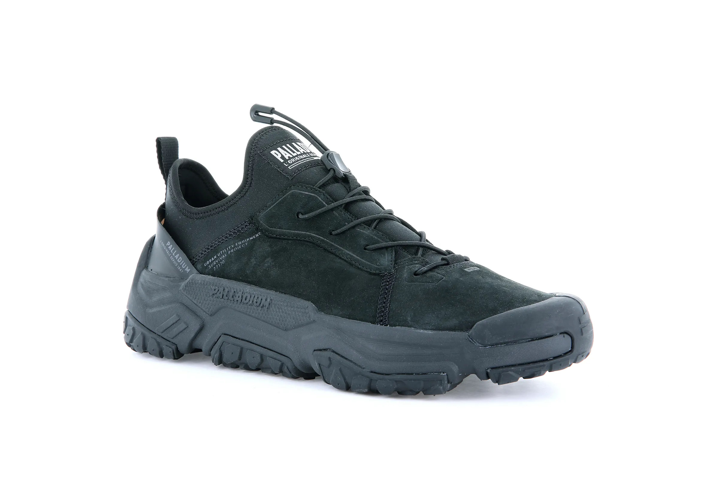 77170-010-M | OFF-GRID LO LEATHER | BLACK/BLACK sold by Palladium Boots product image thumbnail 2