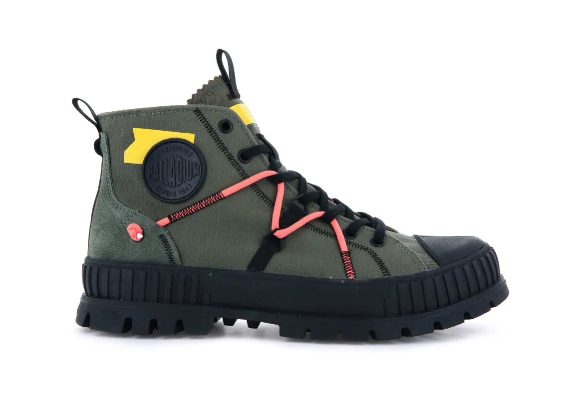 77194-309-M | PALLASHOCK RE-CRAFT | OLIVE NIGHT sold by Palladium Boots