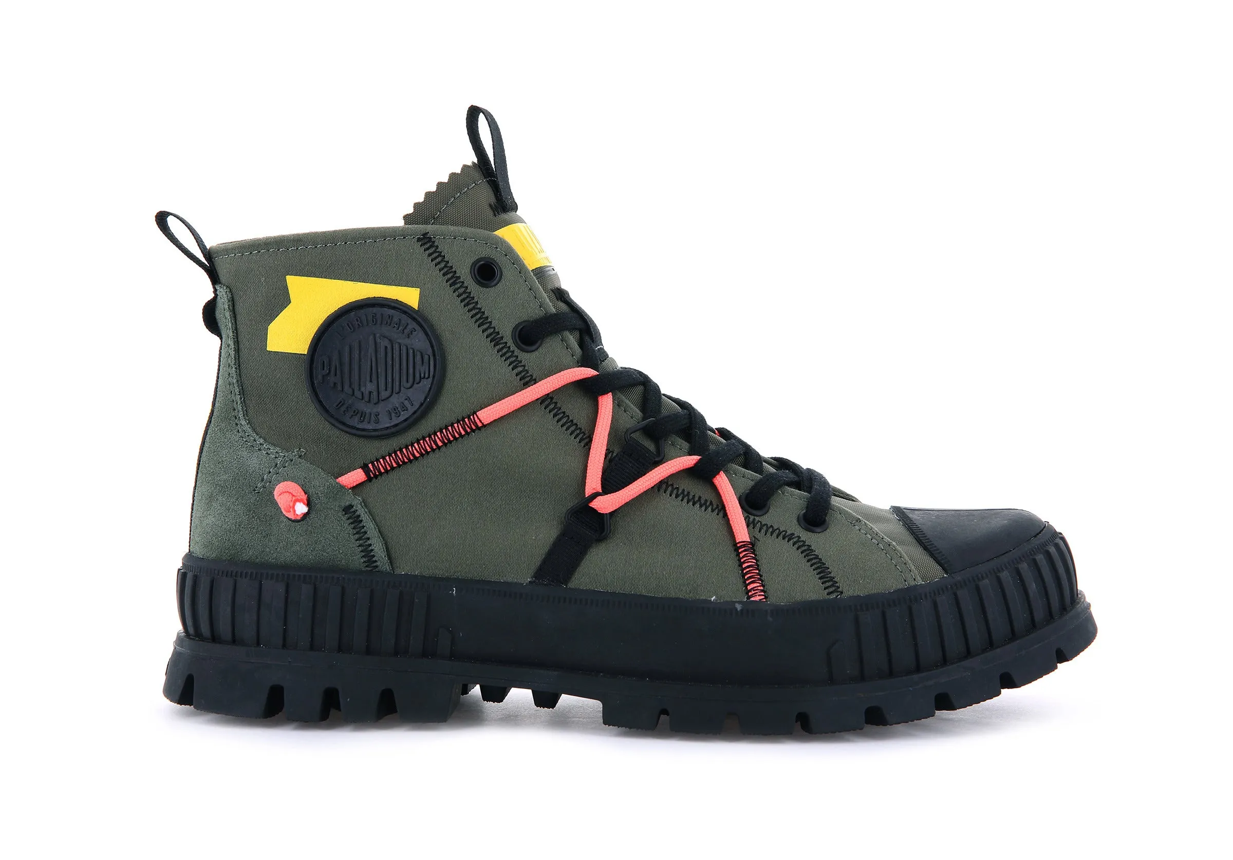 77194-309-M | PALLASHOCK RE-CRAFT | OLIVE NIGHT sold by Palladium Boots