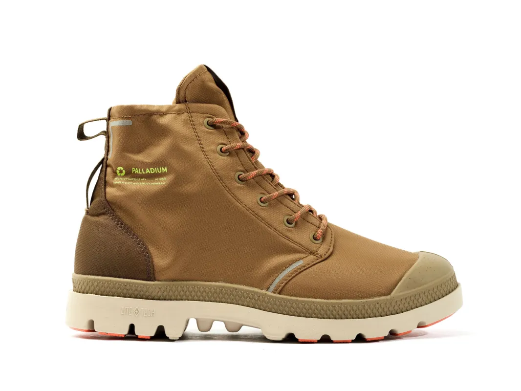 76656-338-M | PAMPA LITE+ RECYCLE WP+ | OLIVE/DARK OLIVE sold by Palladium Boots