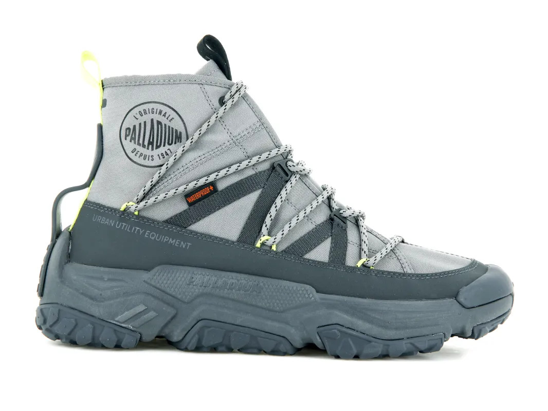 77987-071-M | OFF-GRID CROSS WP+ | GRAY FLANNEL sold by Palladium Boots
