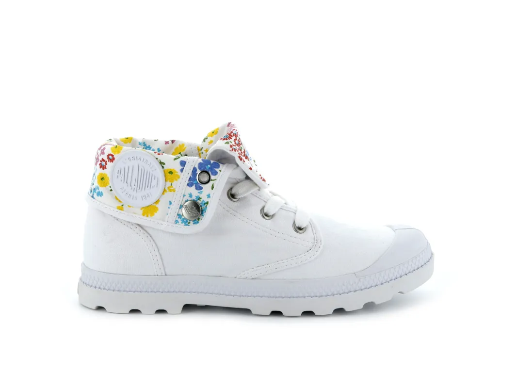 93314-124-M | WOMENS BAGGY LOW LP | WHITE/STAR WHITE sold by Palladium Boots