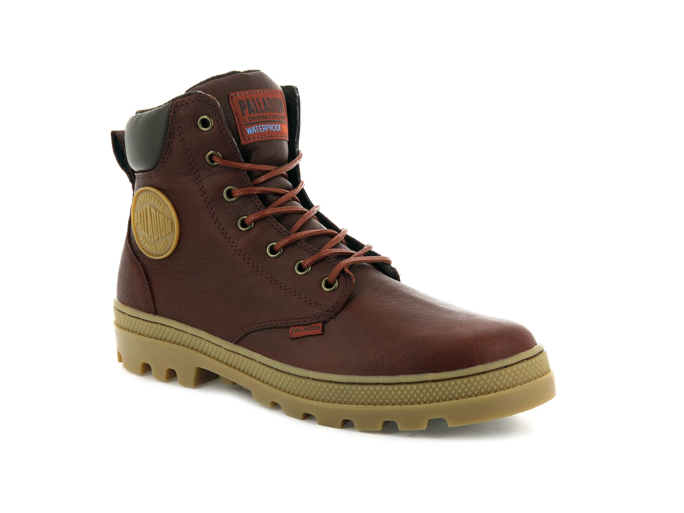 05938-225-M | PALLABOSSE SPORT CUFF WATERPROOF | BURNT OCHRE/CHOCOLATE BROWN/LIGHT GUM sold by Palladium Boots product image thumbnail 2