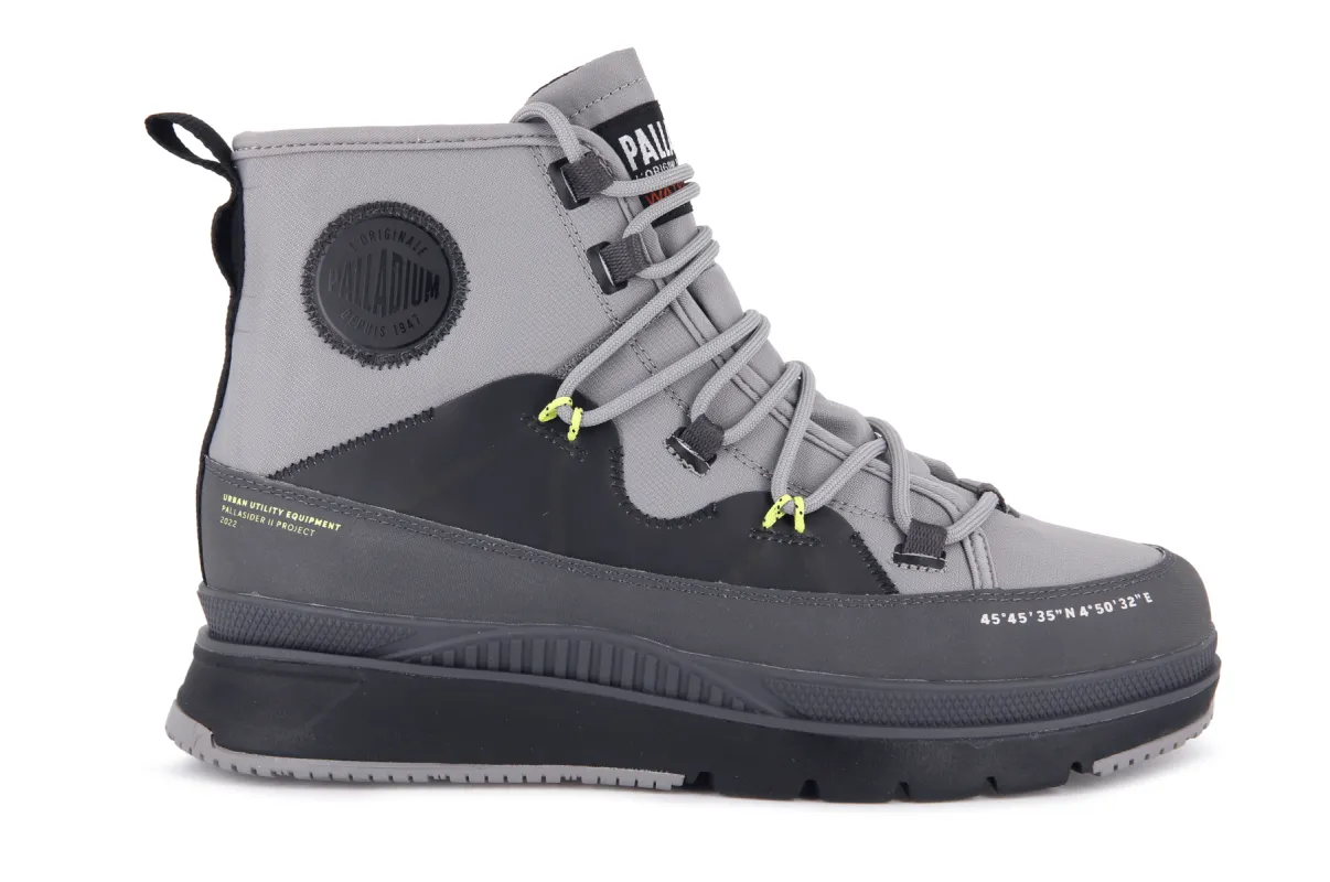 07981-071-M | PALLASIDER TRAVEL WATERPROOF+ | GRAY FLANNEL sold by Palladium Boots