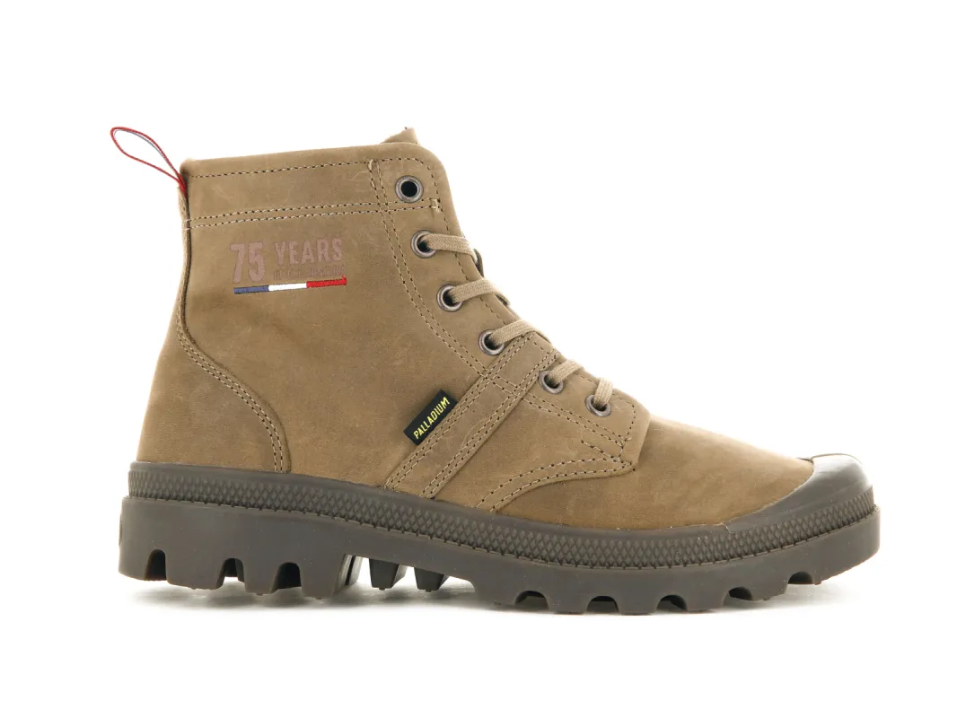 77952-230-M | PALLABROUSSE 75TH LEATHER | BONE BROWN sold by Palladium Boots