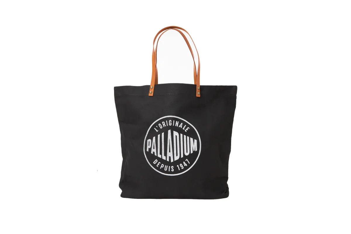 BG587-008 | ROUND LOGO TOTE BAG | BLACK sold by Palladium Boots
