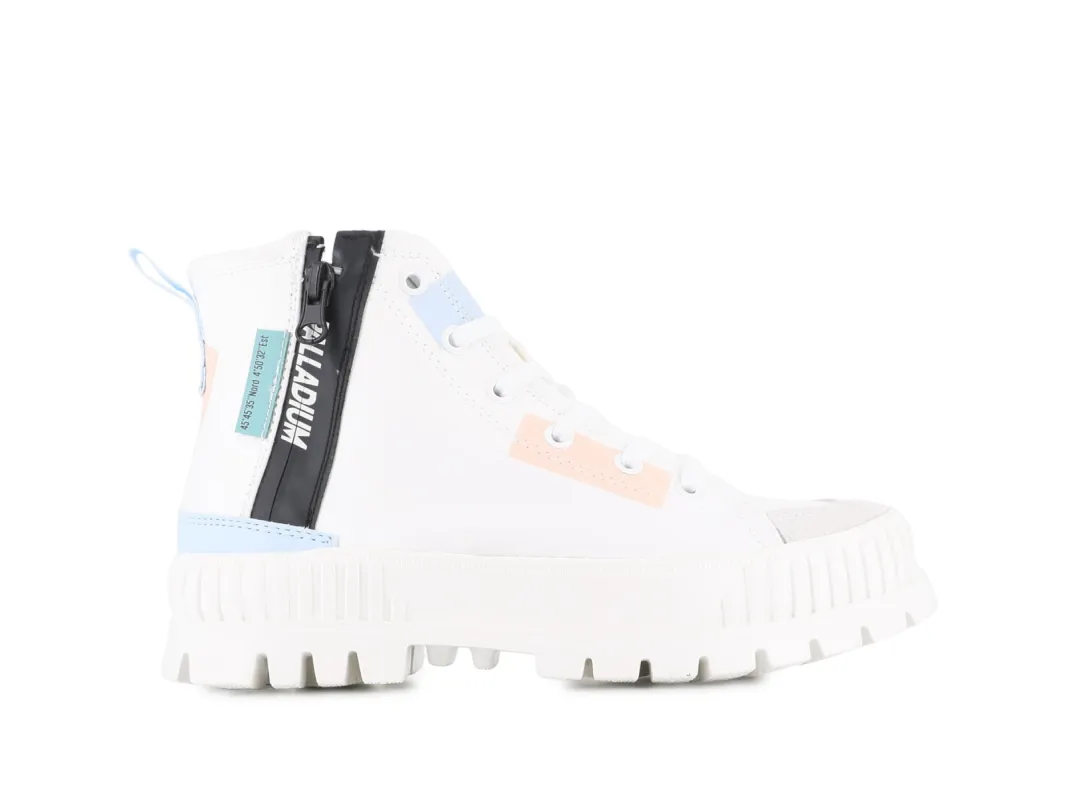 94469-116-M | PALLASHOCK BACKZIP 2 | STAR WHITE sold by Palladium Boots