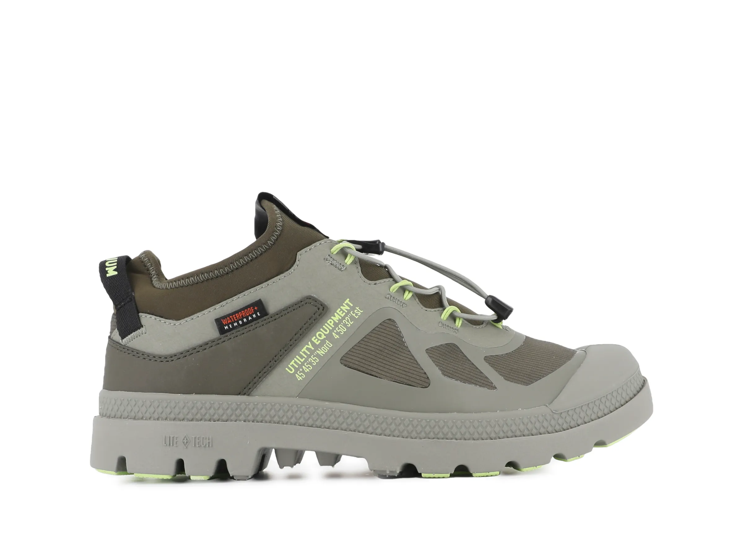 74474-325-M | PAMPA LT+ LO XPLR WP+ | OLIVE NIGHT sold by Palladium Boots