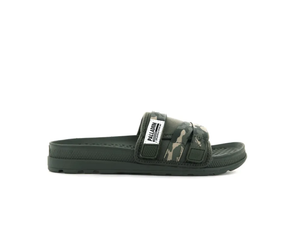 76696-939-M | SOLEA SLIDE | OLIVE NIGHT/CAMO sold by Palladium Boots