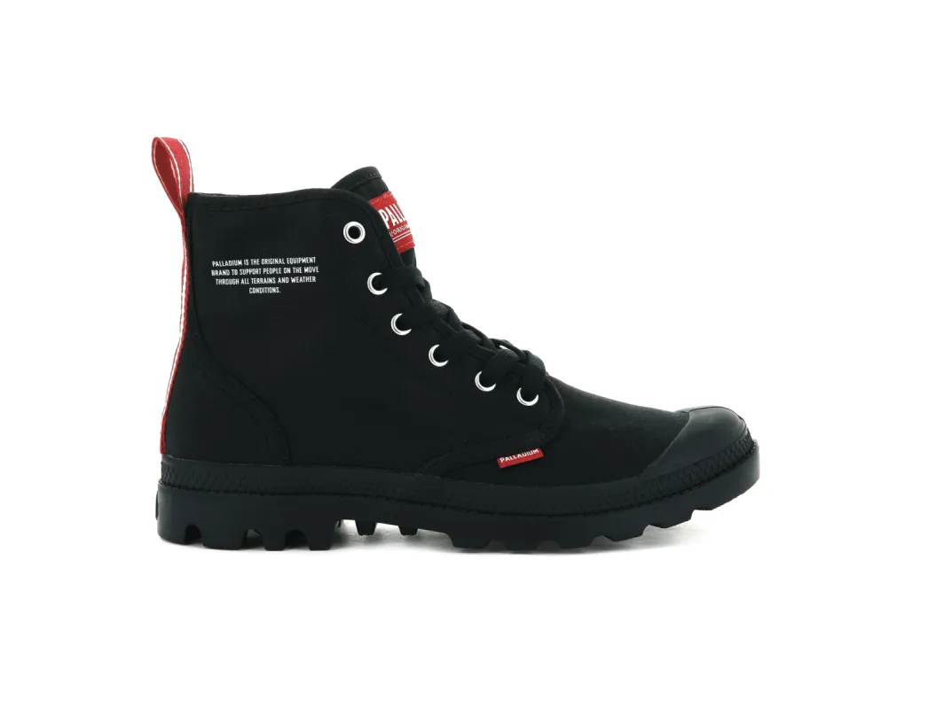 76258-008-M | PAMPA HI DARE | BLACK sold by Palladium Boots