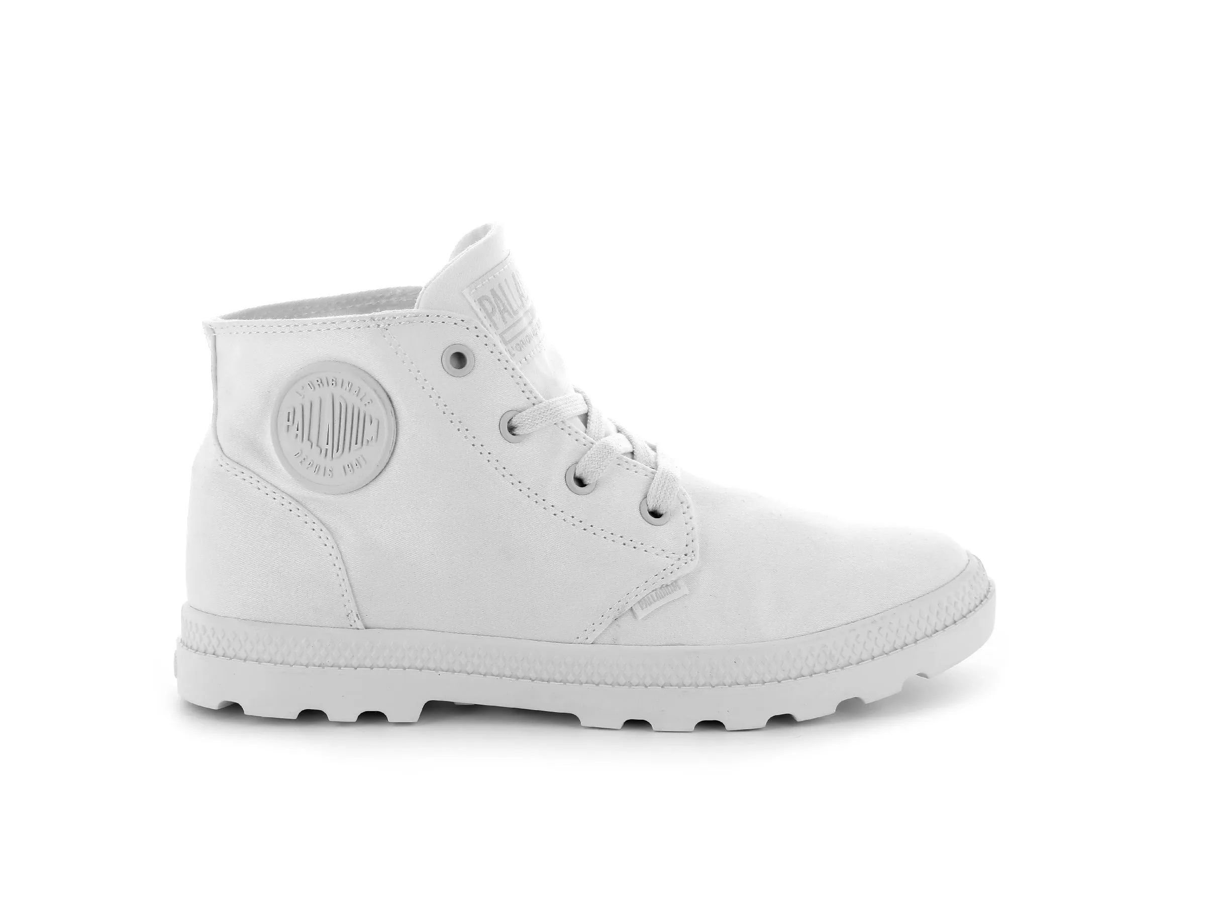 95742-104-M | WOMENS PAMPA FREE CANVAS | MARSHMALLOW/MARSHMALLOW sold by Palladium Boots