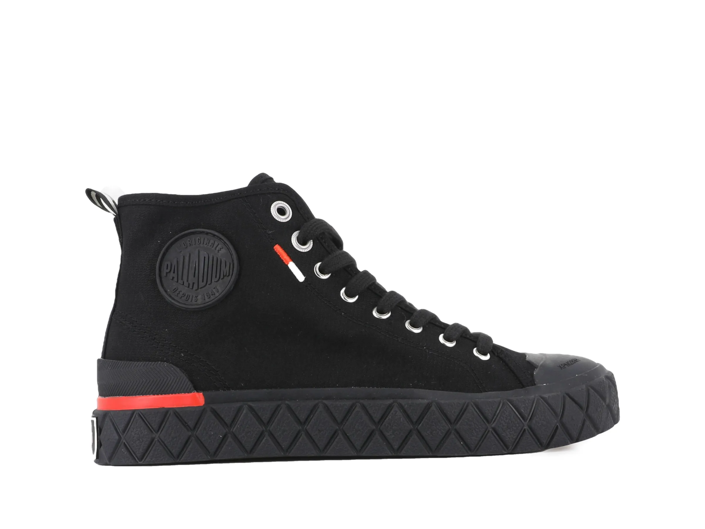 79142-001-M | PALLA ACE CHUKKA ORGANIC | BLACK/BLACK sold by Palladium Boots