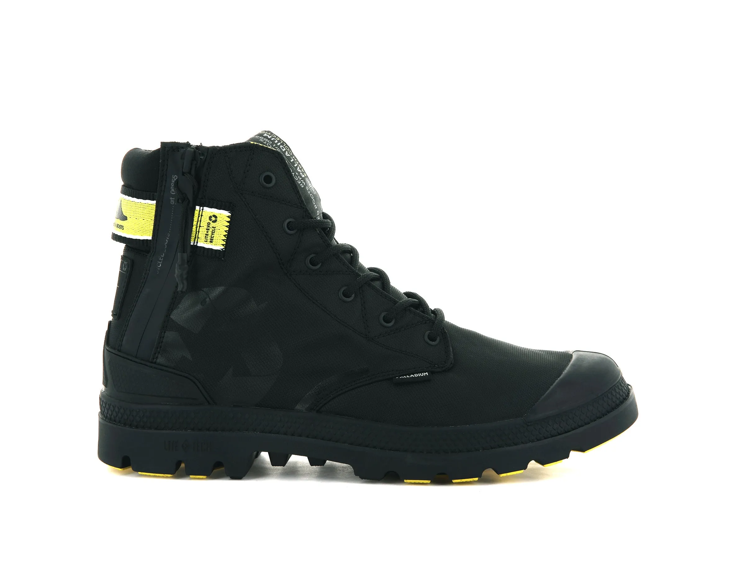 06655-001-M | EVO LITE+ RCYCL WP+ | BLACK/BLACK sold by Palladium Boots