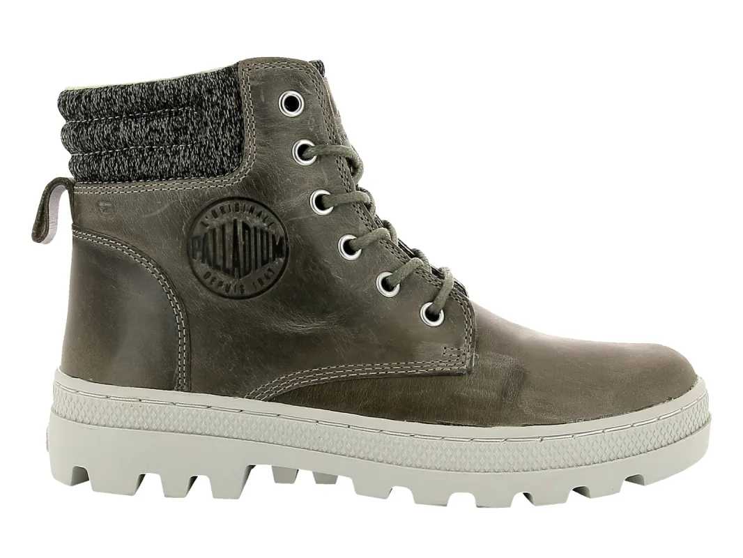 95522-369-M | WOMENS PALLABOSSE HI CUFF  L | FALLEN ROCK/RAINY DAY sold by Palladium Boots