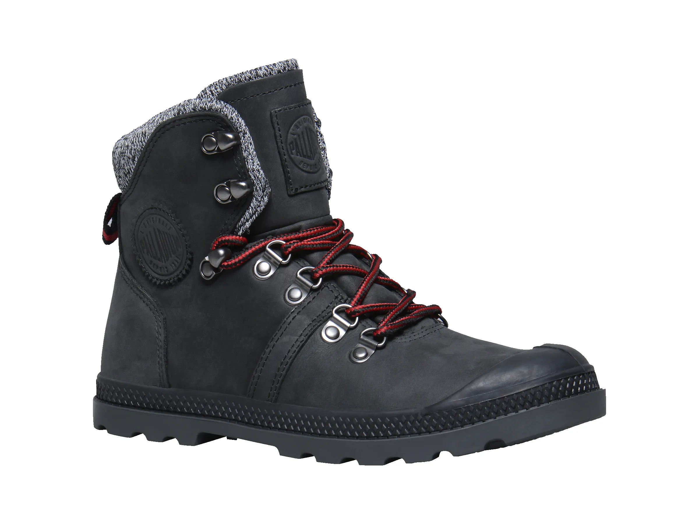 95140-041-M | WOMENS PALLABROUSE HIKR LP | BLACK/RED/CASTLEROCK sold by Palladium Boots product image thumbnail 2