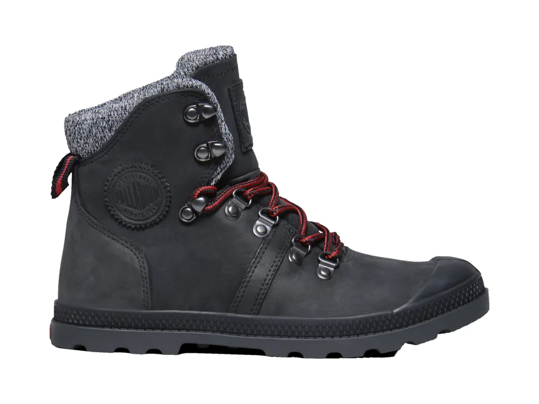 95140-041-M | WOMENS PALLABROUSE HIKR LP | BLACK/RED/CASTLEROCK made by Palladium Boots