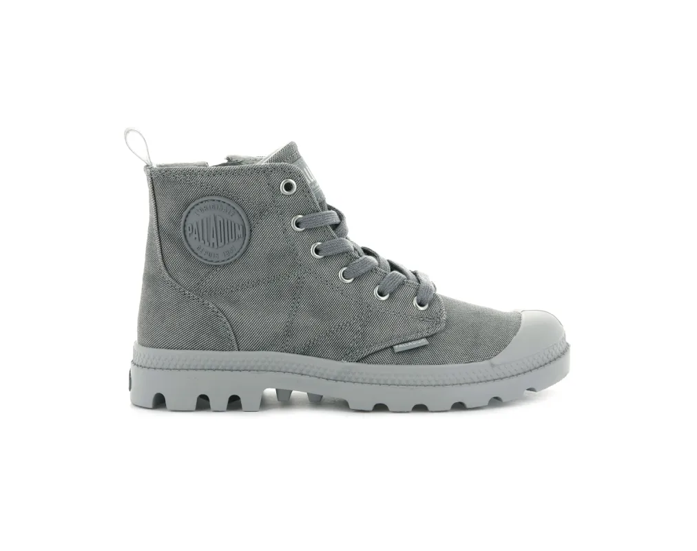 96693-038-M | PAMPA ZIP DESERTWASH | DARK GREY sold by Palladium Boots