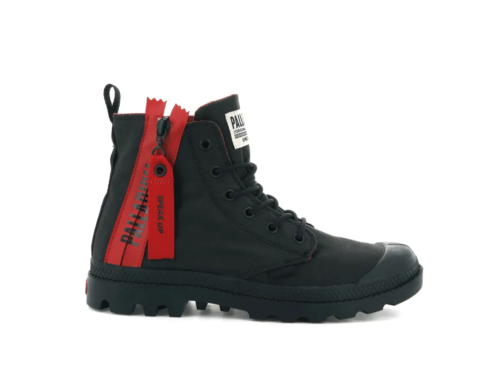 76443-008-M | PAMPA UNZIPPED | BLACK sold by Palladium Boots