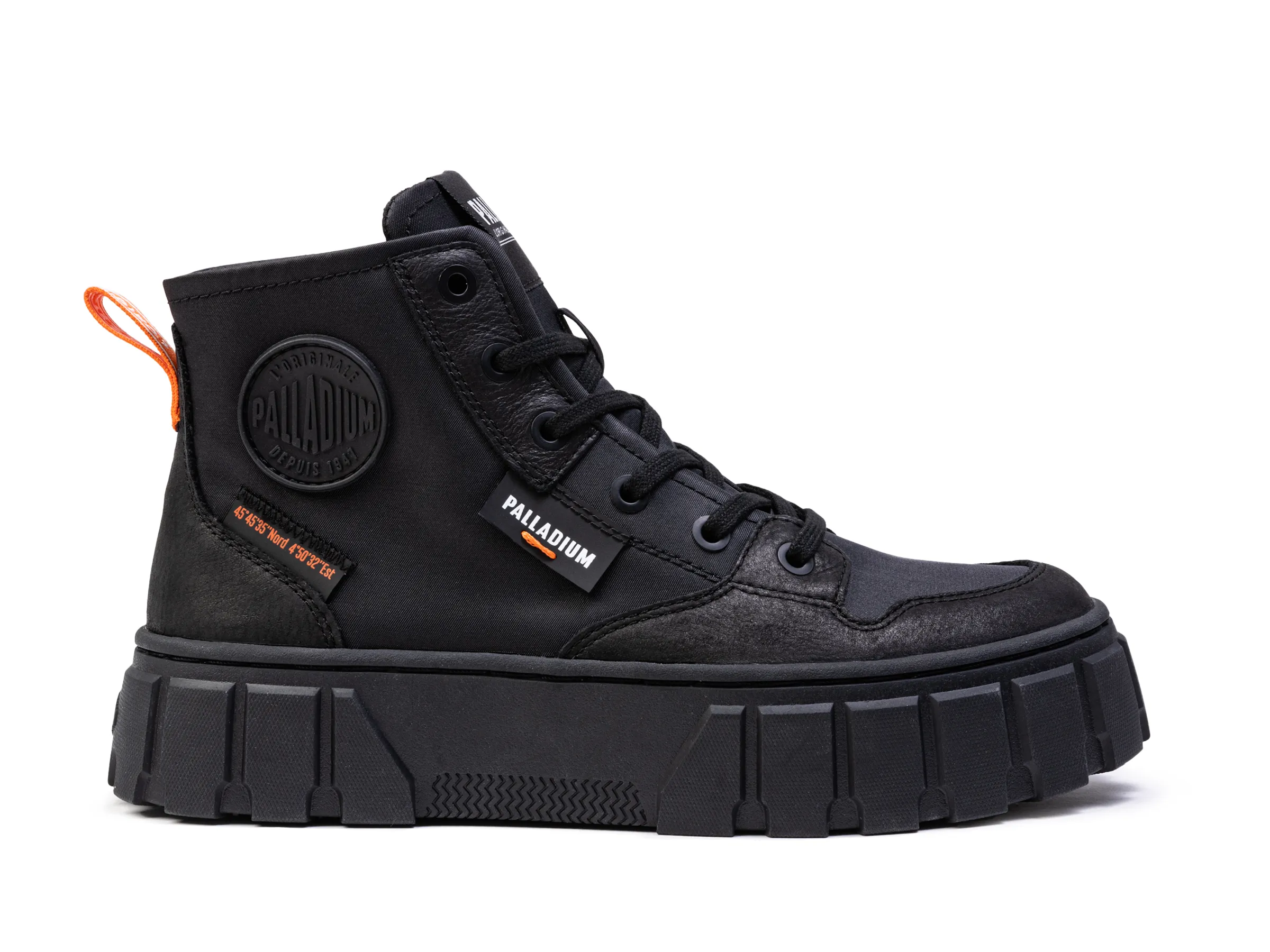 98573-015-M | PALLATOWER HI | BLACK NYL sold by Palladium Boots