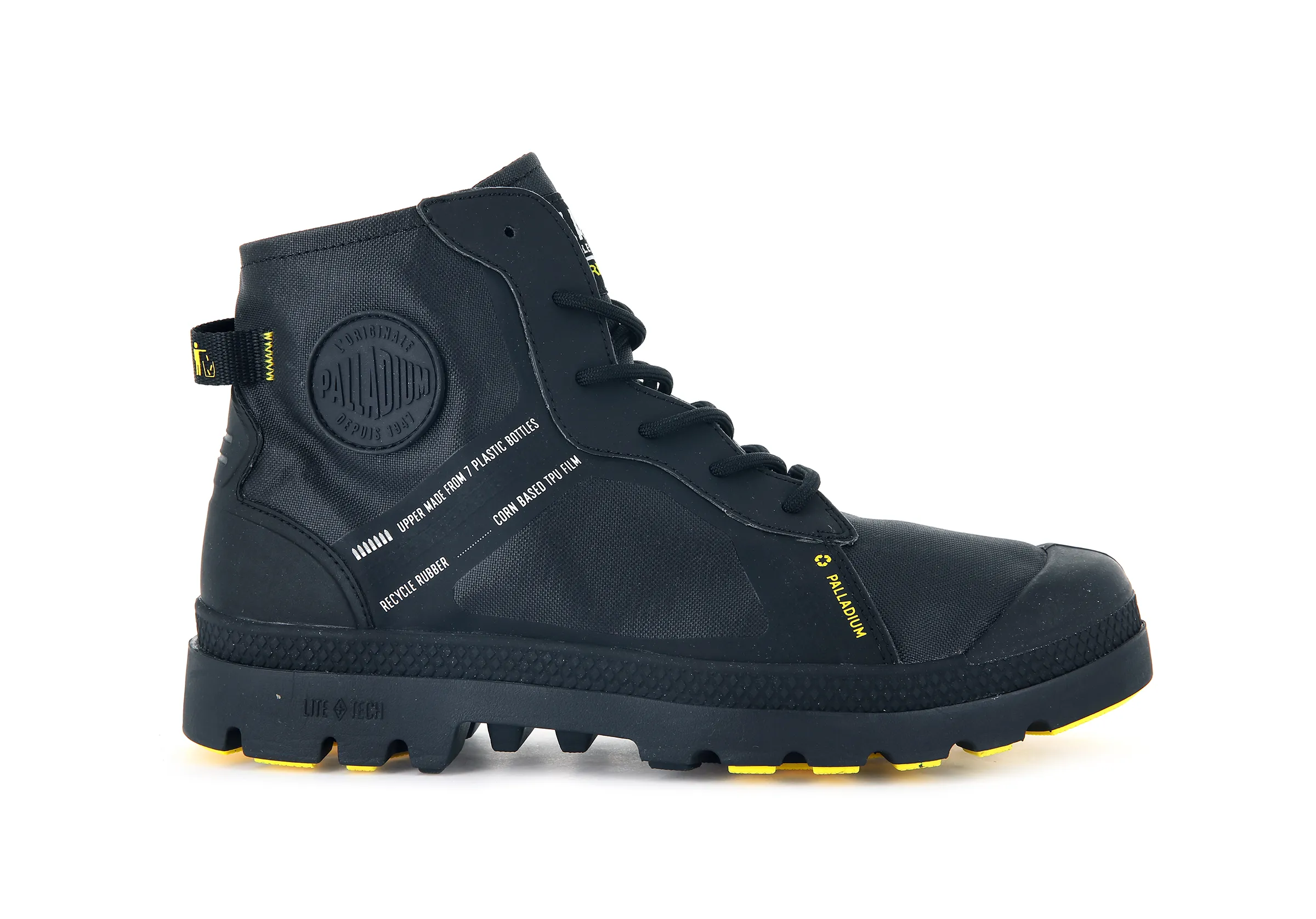 77228-010-M | PAMPA LITE+ RC WP+ 2 | BLACK/BLACK sold by Palladium Boots