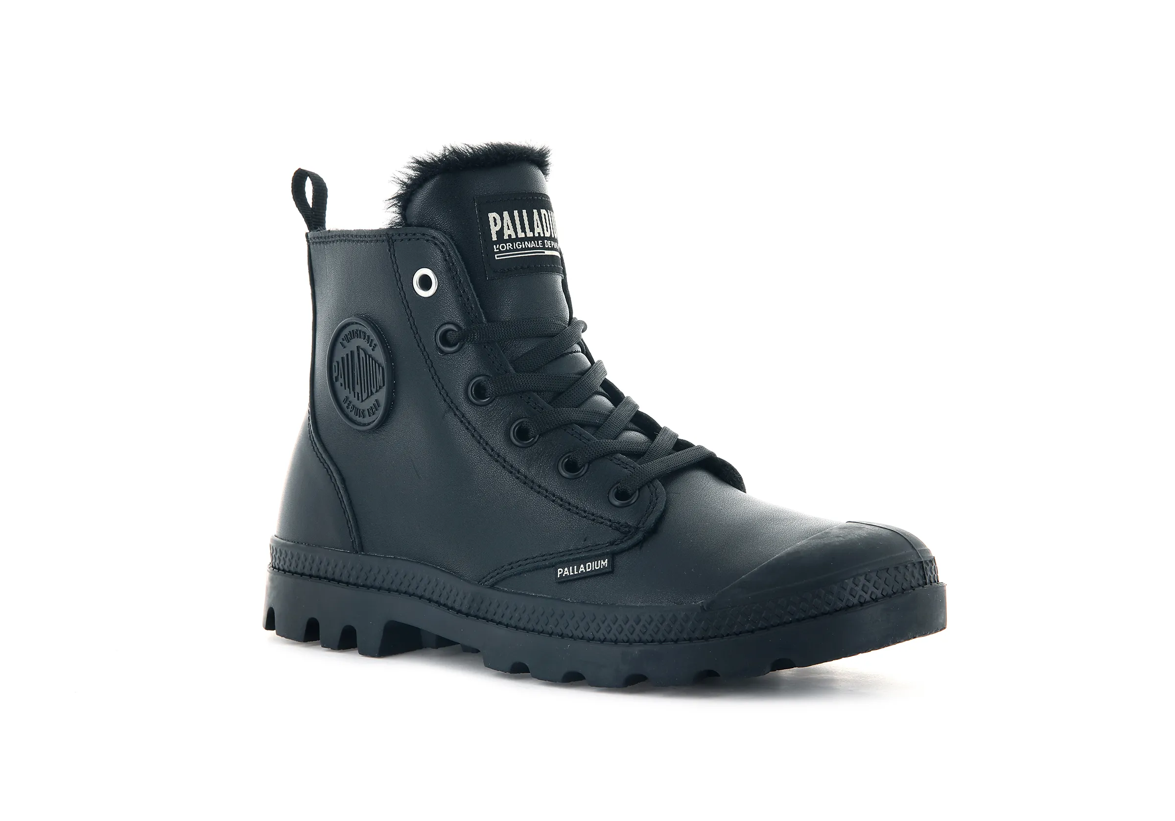 97223-010-M | PAMPA HI ZIP LEATHER S | BLACK/BLACK sold by Palladium Boots product image thumbnail 2