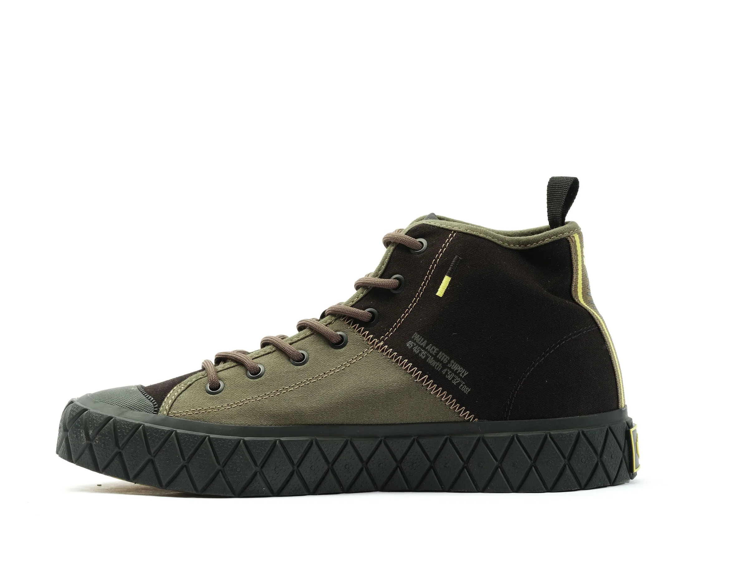 78570-077-M | PALLA ACE MID SUPPLY | BLACK/OLIVE NIGHT sold by Palladium Boots product image thumbnail 4