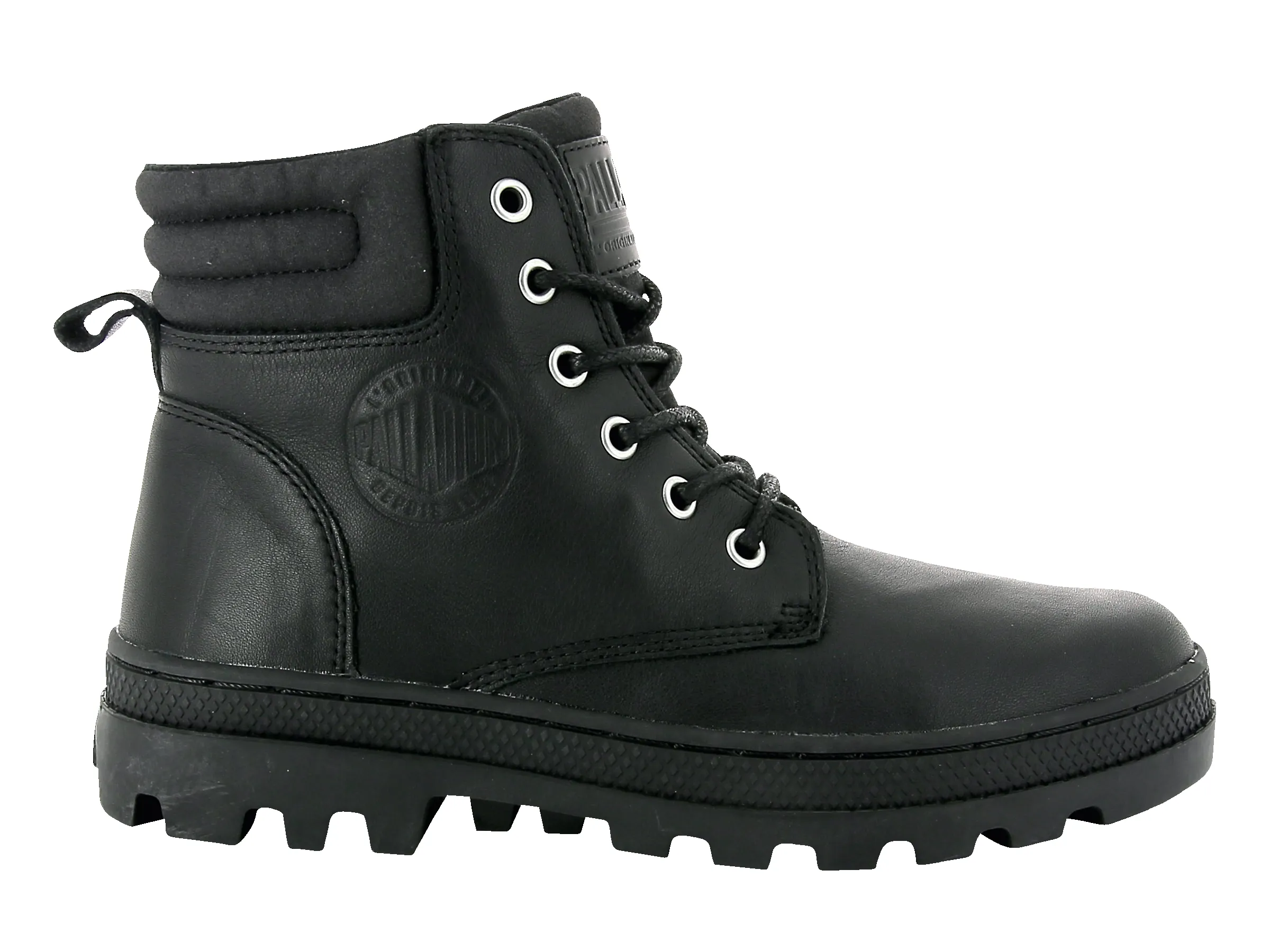 95522-060-M | WOMENS PALLABOSSE HI CUFF L | BLACK/BLACK sold by Palladium Boots