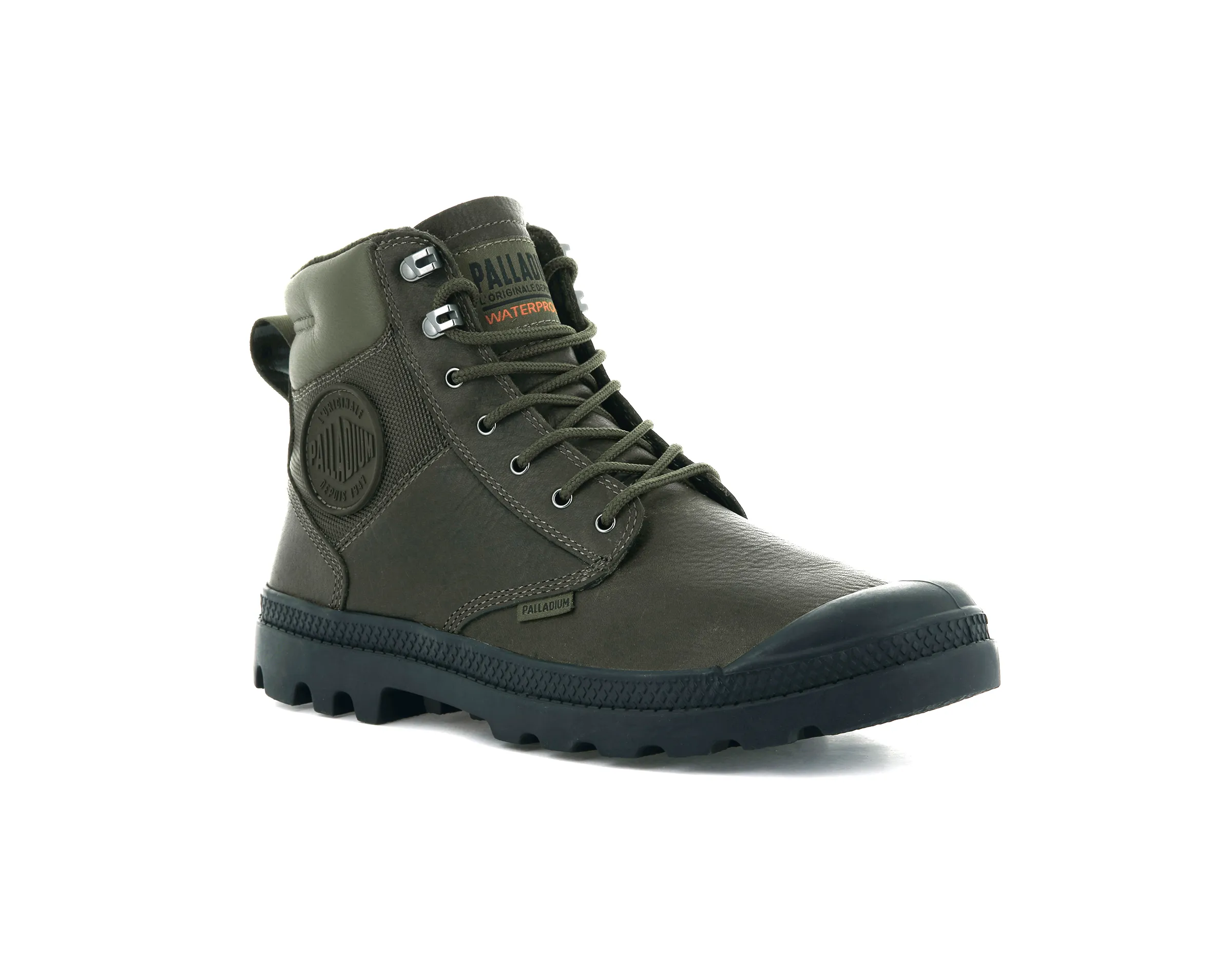 76844-383-M | PAMPA SHIELD WP+ LTH | MILITARY OLIVE sold by Palladium Boots product image thumbnail 2