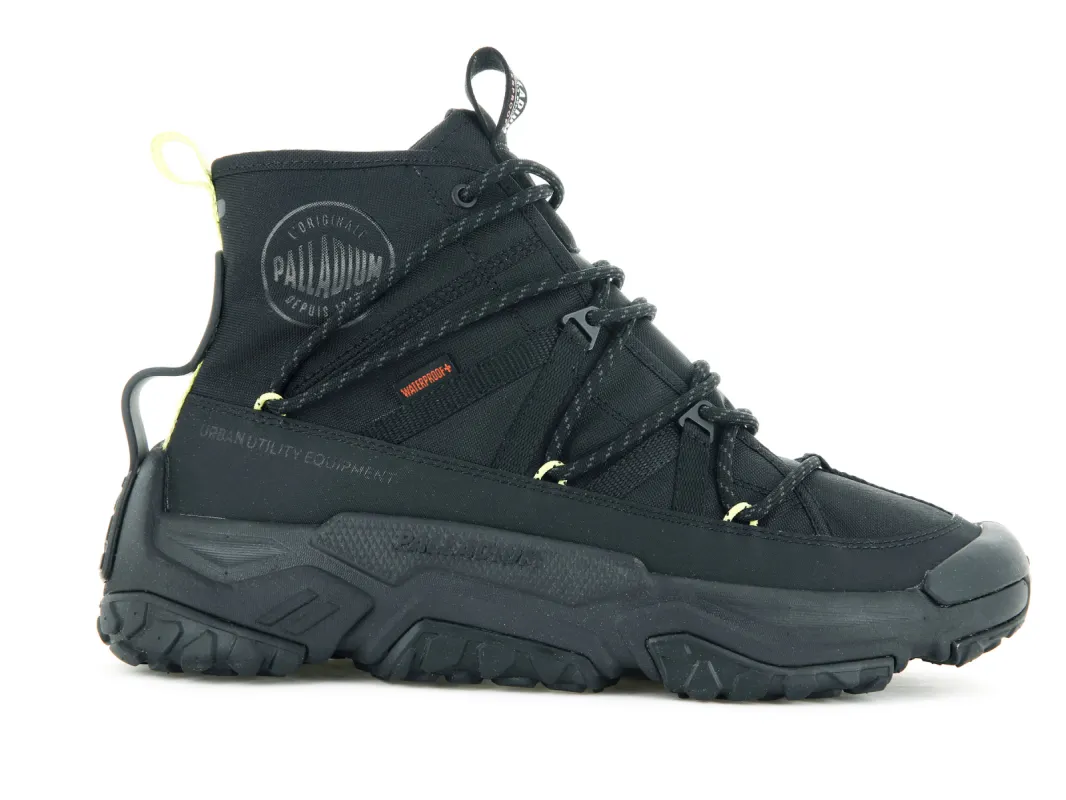 77987-001-M | OFF-GRID CROSS WP+ | BLACK/BLACK sold by Palladium Boots