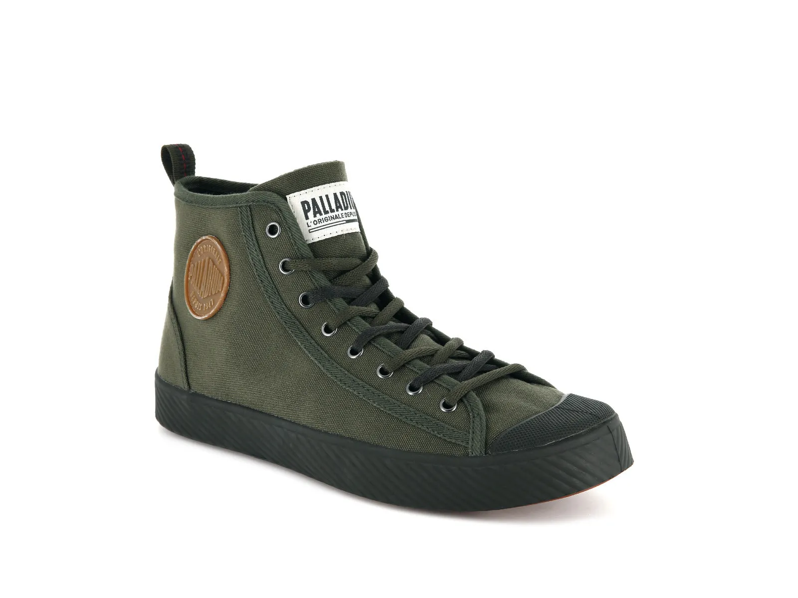 75956-327-M | PALLAPHOENIX MID CANVAS | OLIVE NIGHT/BELUGA sold by Palladium Boots product image thumbnail 2