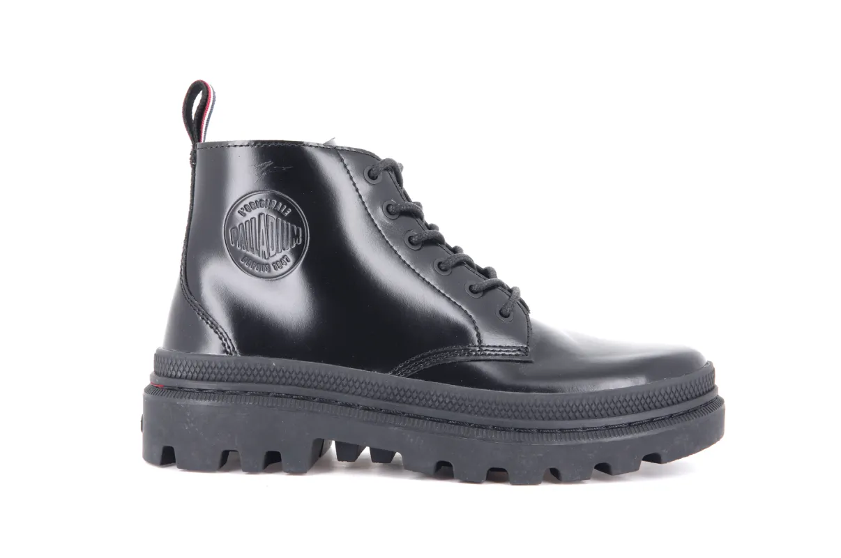 77201-010-M | PALLATROOPER HI-1 | BLACK/BLACK sold by Palladium Boots