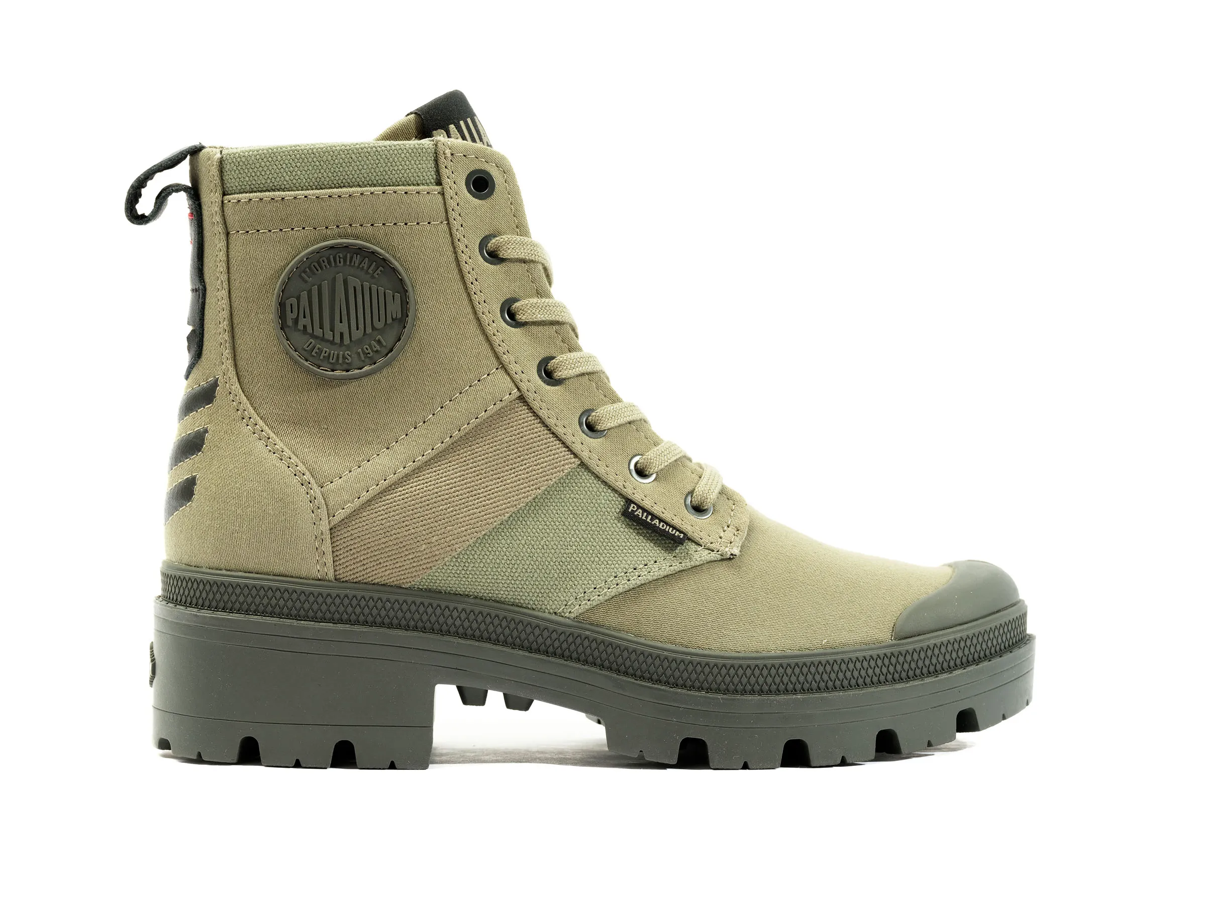 98582-339-M | PALLABASE HI ARMY | VETIVER sold by Palladium Boots