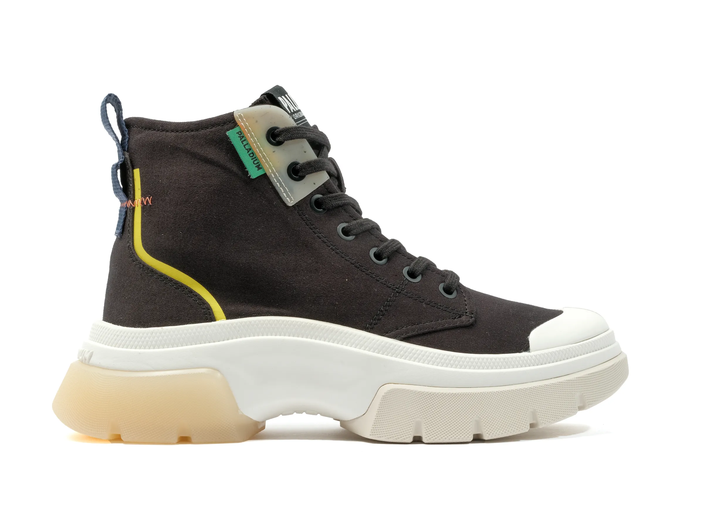 98576-008-M | PALLAWAVE MID METRO | BLACK sold by Palladium Boots