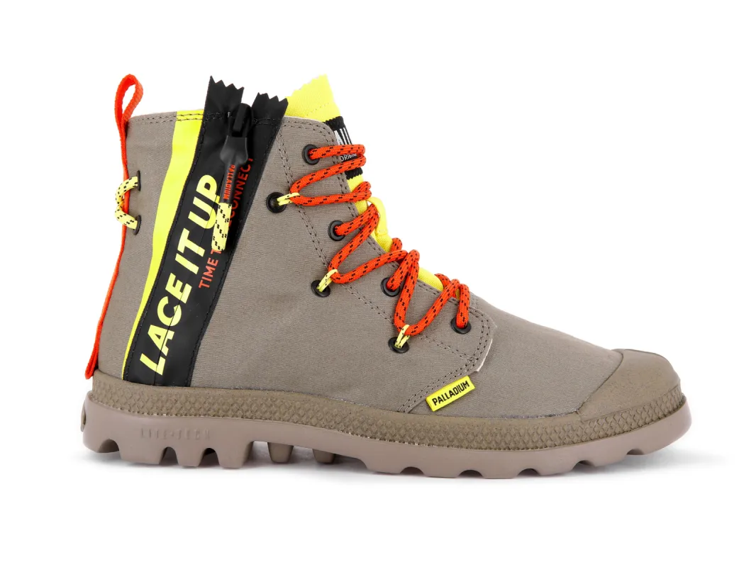 78353-377-M | PAMPA LITE LACE IT | DUSKY GREEN sold by Palladium Boots