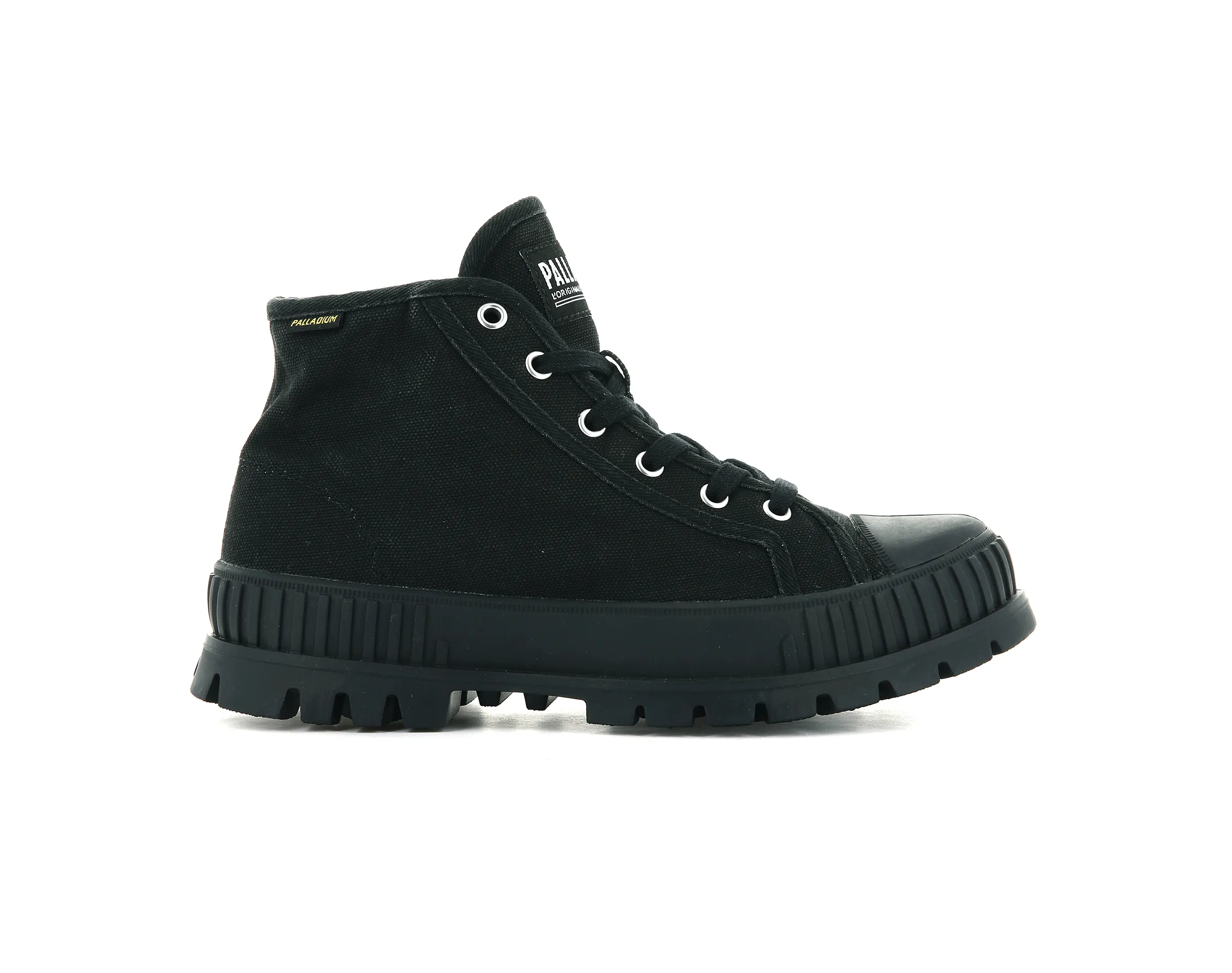76681-008-M | PALLASHOCK MID OG | BLACK/BLACK sold by Palladium Boots