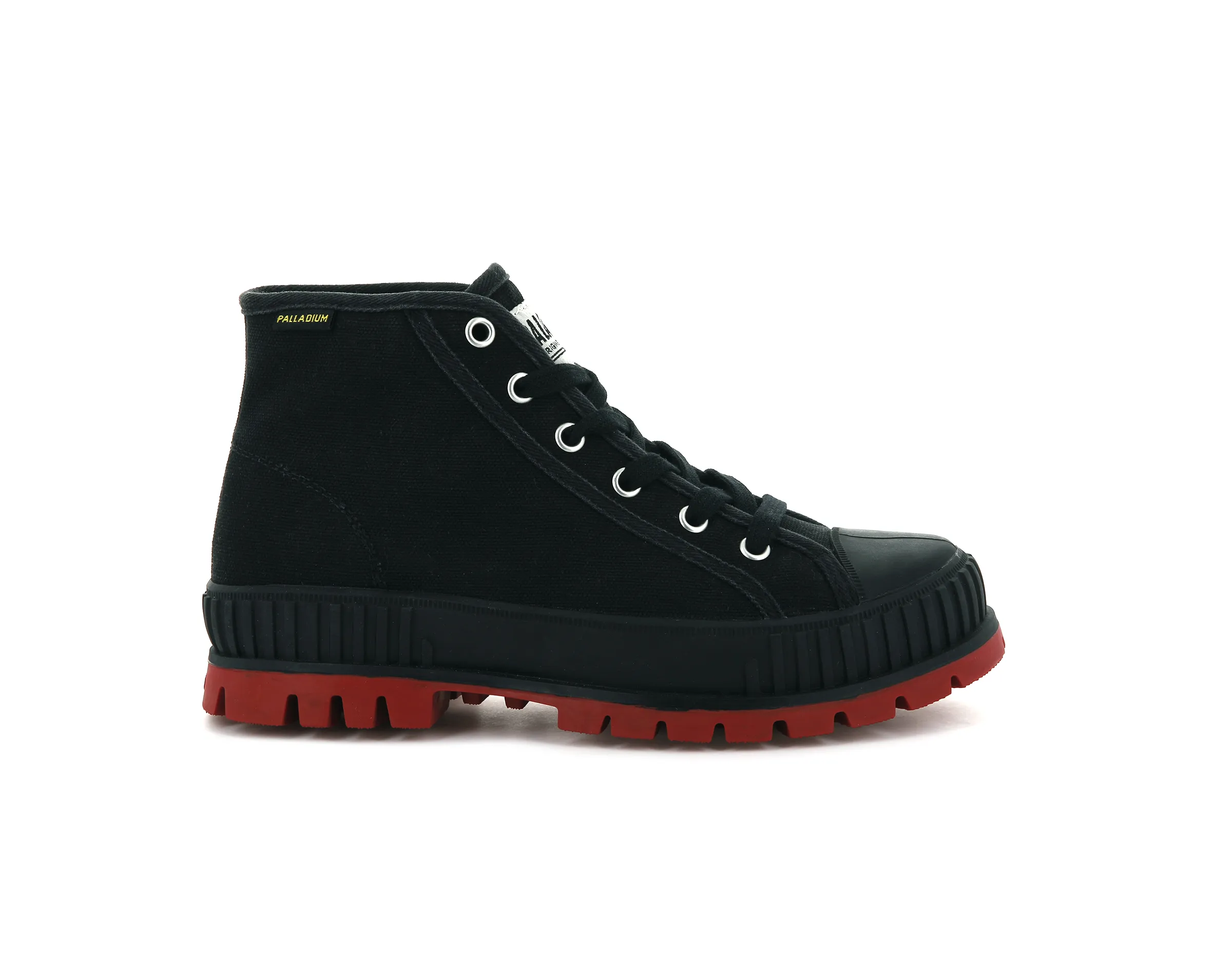 76681-004-M | PALLASHOCK MID OG | BLACK/RED sold by Palladium Boots