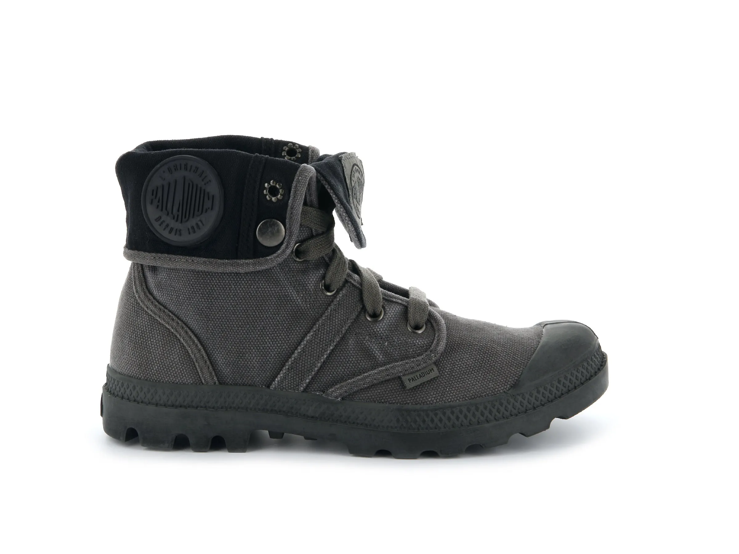 92478-029-M | WOMENS PALLABROUSSE BAGGY | METAL/BLACK sold by Palladium Boots