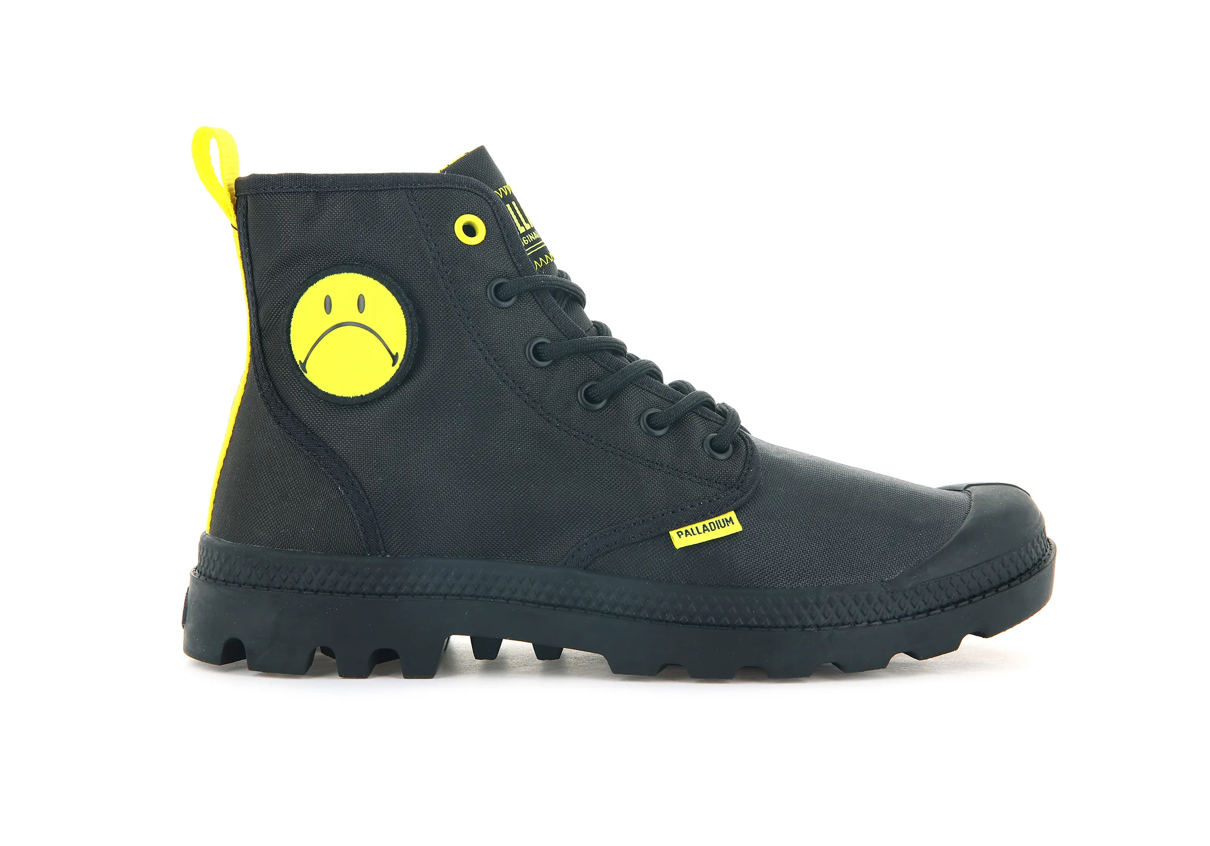 77221-010-M | PAMPA SMILEY CHANGE | BLACK/BLACK sold by Palladium Boots